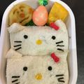さら愛ママ's cooksnap of when they made ＊キャラ弁＊キティちゃんサンドイッチ♡.