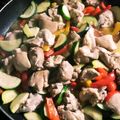 のえもゆ's cooksnap of when they made 鶏とパプリカとズッキーニのオイスター炒め.