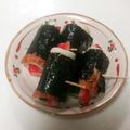 ポニーリボン's cooksnap of when they made ちくわのり巻き☆カニカマきゅうり入り.