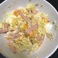 125511's cooksnap of when they made 白菜とハムとゆで卵のサラダ.
