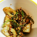 たみぞう1976's cooksnap of when they made 春ピーマンとちくわの胡麻炒め.