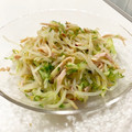 ちみっこ族's cooksnap of when they made もやしときゅうりとハムのカレーサラダ.