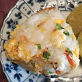 アルカママ's cooksnap of when they made 桜えび&いり卵のおにぎり♪.