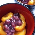 ♡こもれび♡'s cooksnap of when they made 十三夜☆かぼちゃ団子の栗ぜんざい.