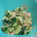 こうのとりヒロシ's cooksnap of when they made 包丁不要！叩ききゅうりのツナマヨみそ和え.