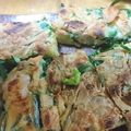 凪なぎ's cooksnap of when they made むきえびとにらのチヂミ.