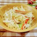 ももちゃんのれしぴ's cooksnap of when they made キャベツとカニカマの和風サラダ.