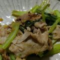 ヨシヨッシー's cooksnap of when they made 小松菜と豚バラのオイスター炒め.