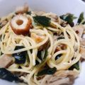 もひゃんもひゃん's cooksnap of when they made 麺つゆで！ツナとわかめの和風スパゲッティ.