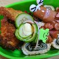 よぉぎゅると's cooksnap of when they made お弁当に♡可愛いハムときゅうりのお花.