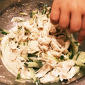 yuka119's cooksnap of when they made レンジで簡単♪鶏ささみ＆きゅうりの和え物.