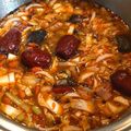 アチャこ's cooksnap of when they made 健康料理!辛さを調整できる薬膳中華火鍋.