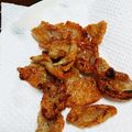 ぴこひろ's cooksnap of when they made 簡単おつまみ居酒屋風~鶏皮のパリパリ焼~.