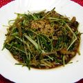 miino's cooksnap of when they made たっぷり水菜の炒め物（大葉にんにく醤油）.
