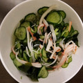 Sakirin24's cooksnap of when they made 簡単！きゅうりとワカメとカニかまの酢の物.