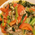 毎日のクック's cooksnap of when they made 食べ過ぎた〜 でも大丈夫！白滝和風スパ.