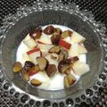 ジョングレ's cooksnap of when they made 角切リンゴ甘栗ヨーグルト☆彡.
