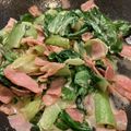 ゆちゅママ's cooksnap of when they made チンゲン菜とベーコンのマヨ炒め♪.