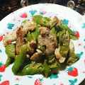 虹色♪︎ちゅーりっぷ's cooksnap of when they made 甘とうがらし豚肉マヨ炒め.