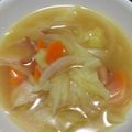 せきもくさいか's cooksnap of when they made 人参と玉葱とキャベツとベーコンのスープ.