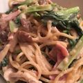 筋肉リズミカル's cooksnap of when they made 生クリームなしで作る濃厚クリームパスタ.
