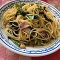 姉妹Ｍa's cooksnap of when they made ほうれん草ベーコンの和風バター醤油パスタ.