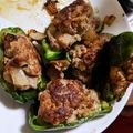 おにもつちゃん's cooksnap of when they made 肉汁ジュワー！簡単ピーマンの肉詰め☆.