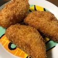 はなをを's cooksnap of when they made チーズinポテトで包む厚切りハムカツ.