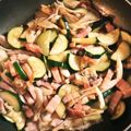 のえもゆ's cooksnap of when they made No2281ベーコン舞茸ズッキーニ.