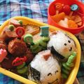 ささなお's cooksnap of when they made キャラ弁にもウインナーでお花のおにぎり.