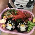 さっちゃんズ's cooksnap of when they made 《キャラ弁》ペンギンちゃんとスイカバー.