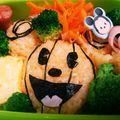 クック6Z93EK☆'s cooksnap of when they made ハロウィンキャラ弁☆かぼちゃミッキー.