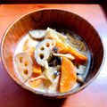 azbjbn's cooksnap of when they made ★余った味噌汁消費！豆乳味噌スープ★.