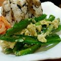 yukitarooo's cooksnap of when they made シャキシャキ♪四角豆の塩麹卵とじ.