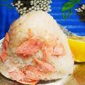 クックSJ0Y9V☆'s cooksnap of when they made ★めんつゆで 鮭おにぎり★.