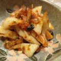たもたん's cooksnap of when they made 竹輪の海苔キムチ和え.