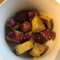 tubakix's cooksnap of when they made お弁当やおやつに！大学芋風さつまいも.