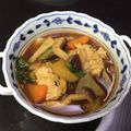 ゆうともままっち's cooksnap of when they made ごつごつサツマイモとつみれのお味噌汁.