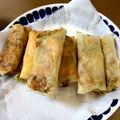 まいたろう☆'s cooksnap of when they made お弁当にも★鮭とキノコの春巻き.