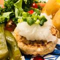 わか★'s cooksnap of when they made そうだ鰹で✿魚ハンバーグ.