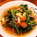 ショーコ☆'s cooksnap of when they made 簡単♪ほうれん草となめこと菊の煮浸し.
