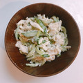 うえしゃま's cooksnap of when they made レンジで簡単♪鶏ささみ＆きゅうりの和え物.