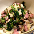 jununu's cooksnap of when they made シメジとホウレン草の和え物.