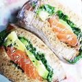 チバミント's cooksnap of when they made サーモンとアボカドのサンドイッチ.