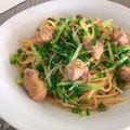 noriko912's cooksnap of when they made ランチに♫鶏肉と水菜の柚子胡椒パスタ.