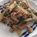 フジぽん's cooksnap of when they made 簡単美味☆豚コマ肉と長芋のゴマ味噌そてー.