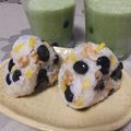 よちりん's cooksnap of when they made 黒豆甘煮と胡桃☆柚子香るおにぎり.