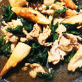 まゆたんだよ's cooksnap of when they made 簡単！つるむらさきと豚肉の味噌炒め.