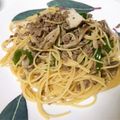 mika723's cooksnap of when they made 『きのこと豚ひき肉』めちゃうま和風パスタ.