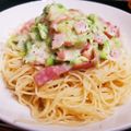 クックQDU3R7☆'s cooksnap of when they made キャベツのチーズクリームスパゲティ★.